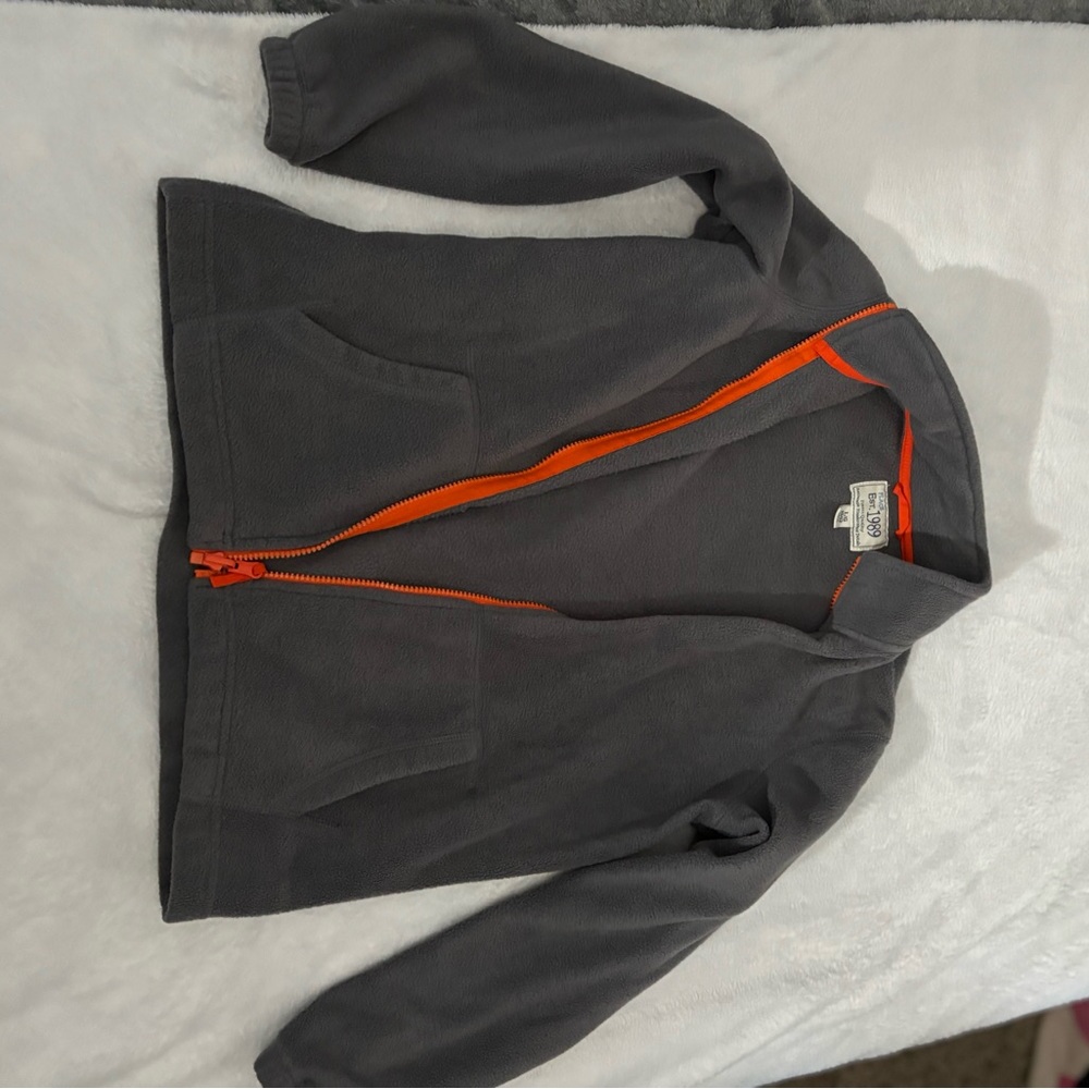 Lee Kids Gray Jacket with Orange Accents